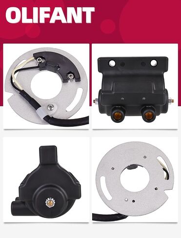 DSK6-1 Electronic Ignition System & 5 OHM Ignition Coil For Harley Davidson Dual Fire 1970-2003 Carburetor Models Replace DC7-1 in Saudi Arabia