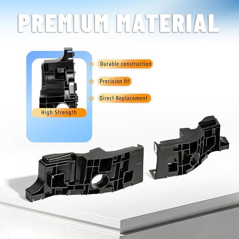 KUAFU Front Bumper Bracket Compatible with 2014-2015 Chevy Chevrolet Silverado 1500 Replace for 23201882 23201881 GM1033118 GM1032118 Bumper Retainer Bracket Plastic(POM) Unfinished Black Left + Right in Saudi Arabia