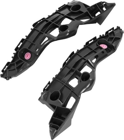 KUAFU Pair Front Bumper Bracket Compatible with 2014 2015 2016 2017 2018 2019 Toyota Highlander Replacement for 525350E050 525360E030 TO1043133 TO1042133 POM Plastic Black in Saudi Arabia
