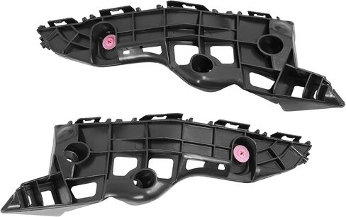 KUAFU Pair Front Bumper Bracket Compatible with 2014 2015 2016 2017 2018 2019 Toyota Highlander Replacement for 525350E050 525360E030 TO1043133 TO1042133 POM Plastic Black in Saudi Arabia