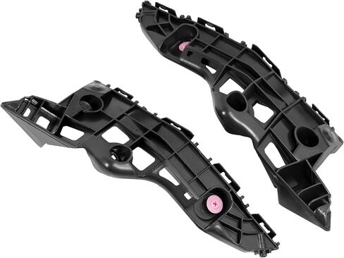 KUAFU Pair Front Bumper Bracket Compatible with 2014 2015 2016 2017 2018 2019 Toyota Highlander Replacement for 525350E050 525360E030 TO1043133 TO1042133 POM Plastic Black in Saudi Arabia