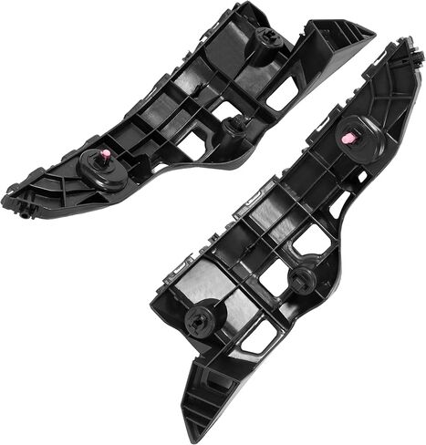 KUAFU Pair Front Bumper Bracket Compatible with 2014 2015 2016 2017 2018 2019 Toyota Highlander Replacement for 525350E050 525360E030 TO1043133 TO1042133 POM Plastic Black in Saudi Arabia