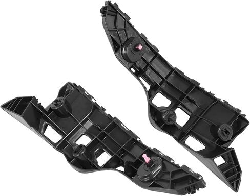 KUAFU Pair Front Bumper Bracket Compatible with 2014 2015 2016 2017 2018 2019 Toyota Highlander Replacement for 525350E050 525360E030 TO1043133 TO1042133 POM Plastic Black in Saudi Arabia