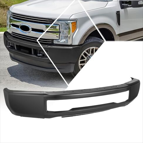 شريط وجه المصد الأمامي مطلي باللون الأسود متوافق مع 2017 2018 2019 Ford F-250 F-350 Super Duty، نوع سبليت in Saudi Arabia