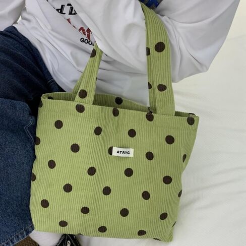 Cute Spot Print Tote Bag Versatile Lightweight Reusable Shoulder Bag for Daily Work Shopping Casual Outfits in Saudi Arabia