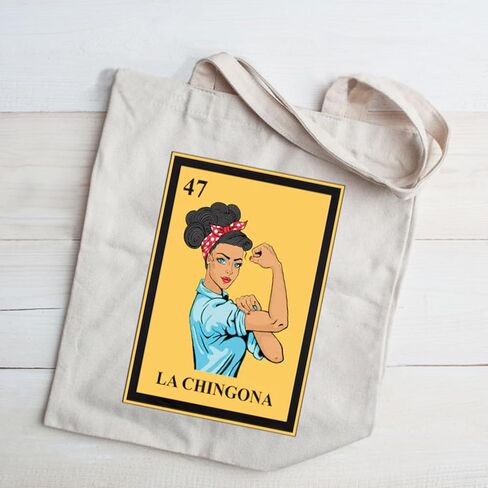 JXGZSO Mexican Gift La Mexican Shoulder Bag Mexican Lottery Tote Bag Latina Gift Lottery Lover Gifts in Saudi Arabia
