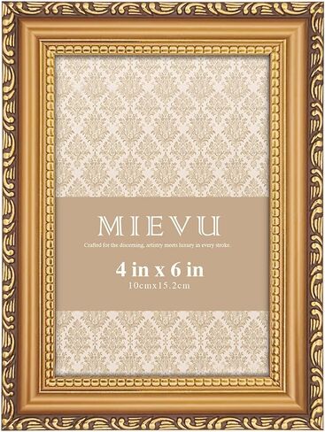 8×10 Picture Frame Gold - Picture Frames for Wall Hanging And Tabletop Display, Ornate Photo Frame for Poster,Vintage Frames in Saudi Arabia