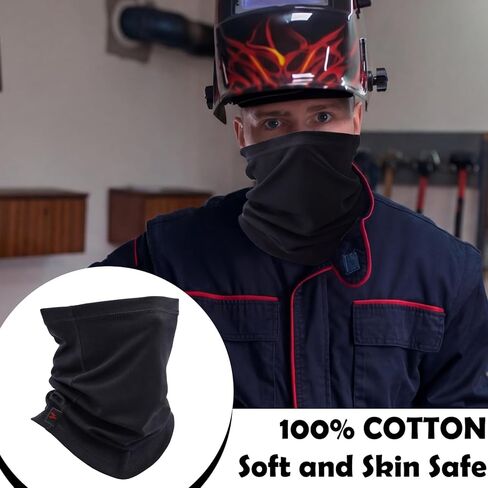3 قطع قناع وجه مقاوم للهب 3 أونصة للرقبة سنود FR لحام مقاوم للهب لمجمعي اللحام وعمال الصلب والكهربائيين وعمال الصناعة الآخرين in Kuwait