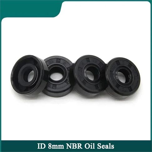 2/5/10pcs Oil Seal ID 8mm TC-8 * 14/15/16/18/22 * 4/4.5/5/7/8mm Nitrile Rubber Shaft Double Lip Oil Seals Gasket(2pcs,8x12x5mm) in Kuwait