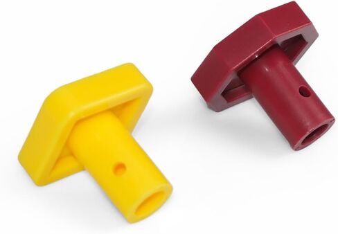 248433 290655 Yellow Semi Truck Parking Brake Knobs and Red Tractor Trailer Air Brake Knob Set 3/8" Replacement for Bendix in Kuwait