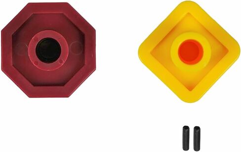 248433 290655 Yellow Semi Truck Parking Brake Knobs and Red Tractor Trailer Air Brake Knob Set 3/8" Replacement for Bendix in Kuwait