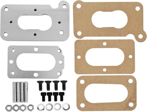 Carburetor Manifold Adapter Plate & Gasket Kit, 99004675 Replacement Compatible with Mazda B2000 B2200 1984-1993 in Saudi Arabia