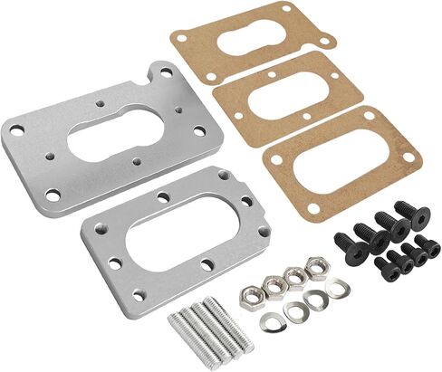 Carburetor Manifold Adapter Plate & Gasket Kit, 99004675 Replacement Compatible with Mazda B2000 B2200 1984-1993 in Saudi Arabia