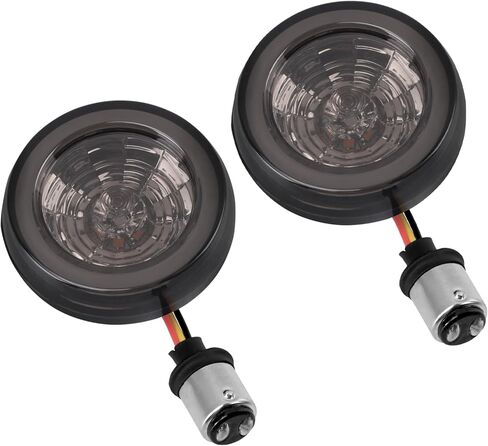 مصابيح إشارات الانعطاف LED للدراجة النارية الأمامية 1157 أضواء رصاصة مناسبة لدراجة Harley Softail Dyna Sportster Touring CVO Electra Glide Classic Street Glide Road Glide in Kuwait