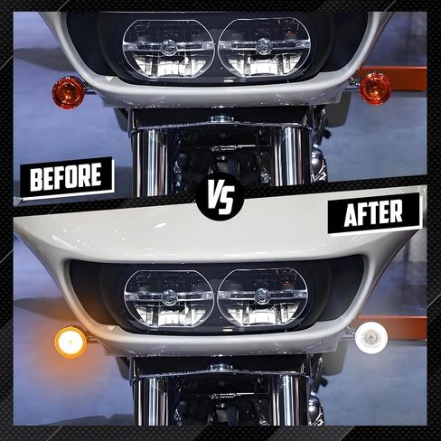 مصابيح إشارات الانعطاف LED للدراجة النارية الأمامية 1157 أضواء رصاصة مناسبة لدراجة Harley Softail Dyna Sportster Touring CVO Electra Glide Classic Street Glide Road Glide in Kuwait