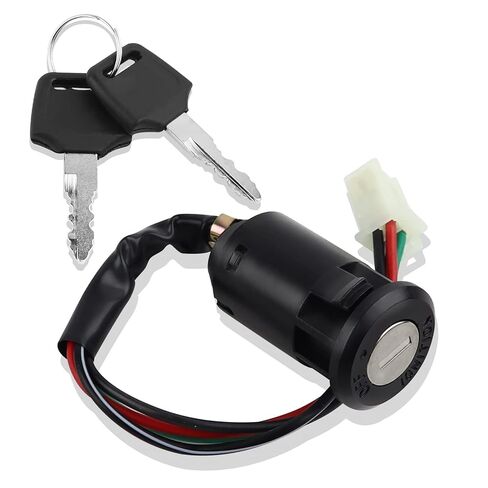 FLYPIG 4 Wires Ignition Switch Key 50 70 90 110 125 150 200 250CC ATV Dirt Pit Bike Taotao BW50 DT50 FJR1300 FZ1 FZR400 YX600 Road Star TTR90 V Star 250 WR250 XT225 YZ80 1990-2014 for Yamaha Kawasaki in Kuwait