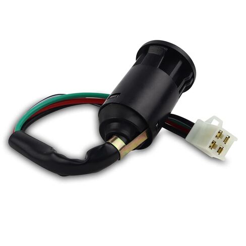 FLYPIG 4 Wires Ignition Switch Key 50 70 90 110 125 150 200 250CC ATV Dirt Pit Bike Taotao BW50 DT50 FJR1300 FZ1 FZR400 YX600 Road Star TTR90 V Star 250 WR250 XT225 YZ80 1990-2014 for Yamaha Kawasaki in Kuwait