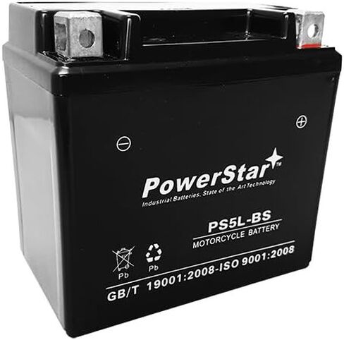 PowerStar YTX5L-BS, 5L-BS, GTX5L-BS Replacement Battery Sealed AGM Replacement for Honda, KTM, Kymco in Saudi Arabia