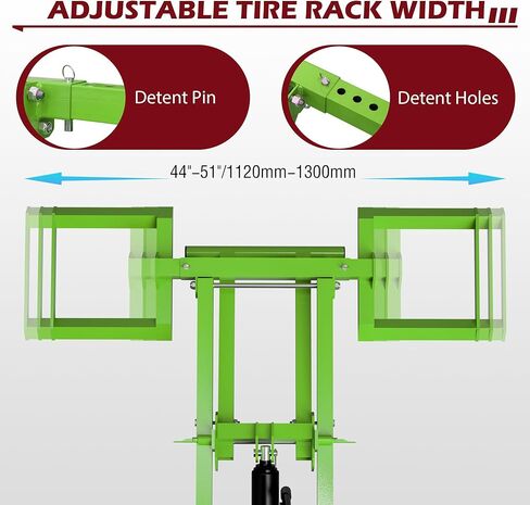 Lawn Mower Lift 500lbs with Saves Effort Hydraulic Handle &Safety Ratchet Belt, Zero Turn Mower Lift Foldable Design Easy Storage, Lawnmower Jack for Lawn Mowers and Garden Tractors (Green in Saudi Arabia