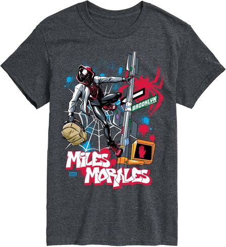 Marvel - Spider-Man Miles Morales Street - Men's Short Sleeve Graphic T-Shirt in Saudi Arabia