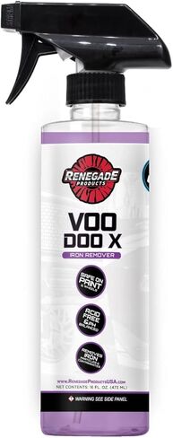 Renegade Products Voodoo X Iron Remover for Auto Detailing, Removes Iron, Break Dust and Rust from Paint and Wheels (16 OZ) in Kuwait