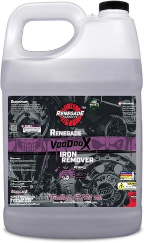 Renegade Products Voodoo X Iron Remover for Auto Detailing, Removes Iron, Break Dust and Rust from Paint and Wheels (16 OZ) in Kuwait