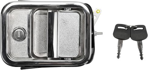 A18-42228-001 Chrome Exterior Door Handle Assembly Right Passenger Side with Keys Compatible with 2003-2011 Freightliner Columbia, 2005-2014 Century class, Coronado, Argosy OEM A18-42228-003, 760-5201 in Saudi Arabia