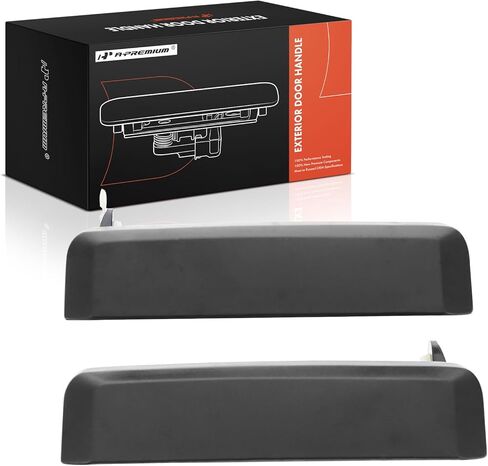 A-Premium Outside Exterior Door Handles Compatible with Nissan Sentra 1982-1986, Pathfinder 1987-1995, Pickup 1995-1997, 720 1986, D21 1986-1994, Textured Black, 2-PC Set, Front Side in Saudi Arabia
