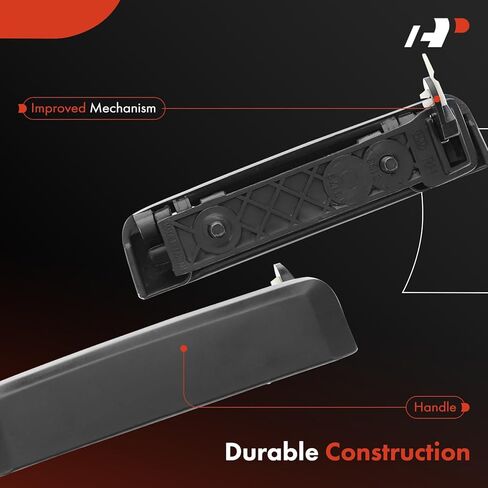 A-Premium Outside Exterior Door Handles Compatible with Nissan Sentra 1982-1986, Pathfinder 1987-1995, Pickup 1995-1997, 720 1986, D21 1986-1994, Textured Black, 2-PC Set, Front Side in Saudi Arabia