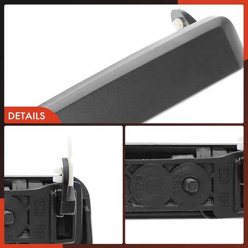 A-Premium Outside Exterior Door Handles Compatible with Nissan Sentra 1982-1986, Pathfinder 1987-1995, Pickup 1995-1997, 720 1986, D21 1986-1994, Textured Black, 2-PC Set, Front Side in Saudi Arabia