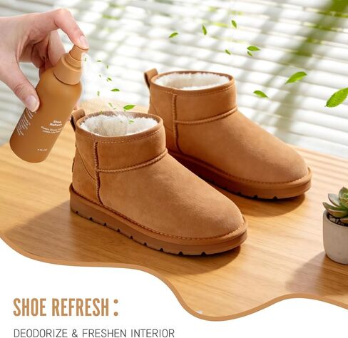 Suede and Nubuck Cleaner Kit, 5-in-1 Shoe Care Kit with Protector Spray | Effective Suede Stain Remover and Water Repellent for Sheepskin, Leather, Suede Boots, Sneakers and Footwear in Kuwait