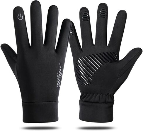 قفازات حرارية شتوية للنساء والرجال، قفاز ركض دافئ مقاوم للرياح للطقس البارد لركوب الدراجات وركوب الدراجات والقيادة والمشي لمسافات طويلة in Kuwait