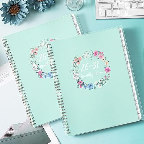 2026-2031 Monthly Planner/Calendar - 5 Year Planner 2026-2031 from JUL. 2026 - JUN. 2031, 9" x 11", Monthly Tabs, Note Pages, Twin-Wire Binding, Transparent Waterproof PP Cover in Kuwait