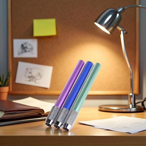 3Pcs Random Pencil Extender Holder,Metal Pencil Lengthened Extender Holder Holders and Pen Holders Desk Supplies Holders and Dispensers in Kuwait