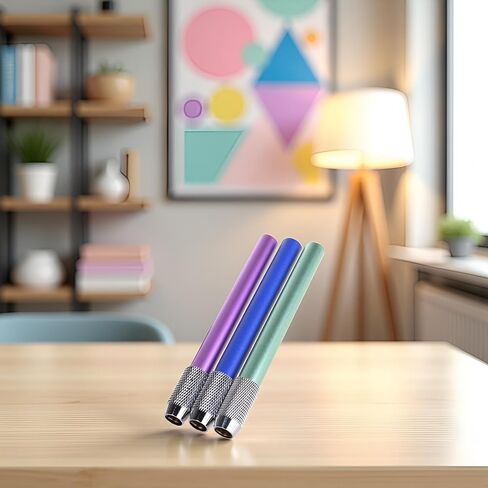 3Pcs Random Pencil Extender Holder,Metal Pencil Lengthened Extender Holder Holders and Pen Holders Desk Supplies Holders and Dispensers in Kuwait