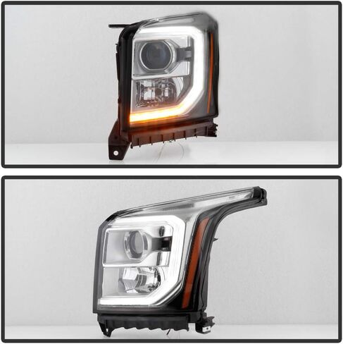 ACANII - For [Halogen Model] 2015-20120 GMC Yukon XL SLT|SLE OE Style LED DRL Projector Headlights Headlamps Left+Right in Saudi Arabia