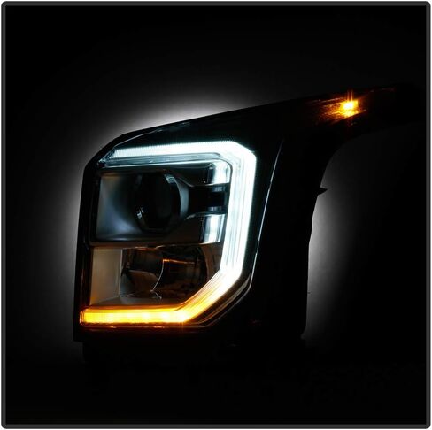 ACANII - For [Halogen Model] 2015-20120 GMC Yukon XL SLT|SLE OE Style LED DRL Projector Headlights Headlamps Left+Right in Saudi Arabia