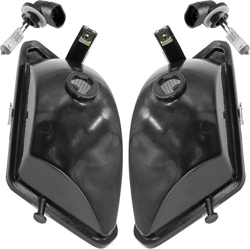 Caltric Left And Right Headlight with Bulb Compatible with Polaris Hawkeye 300 4X4 2X4 2006 2007-2011 in Saudi Arabia