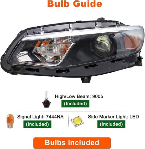 Halogen Headlight Headlamp Assembly Compatible with 2016 2017 2018 Chevy Malibu Driver and Passenger Side Bulbs are Included Plug and Play in Saudi Arabia