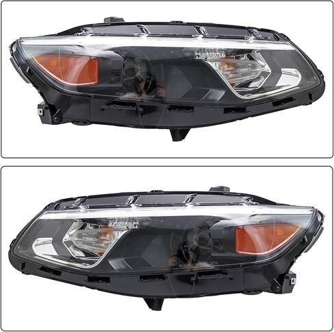Halogen Headlight Headlamp Assembly Compatible with 2016 2017 2018 Chevy Malibu Driver and Passenger Side Bulbs are Included Plug and Play in Saudi Arabia