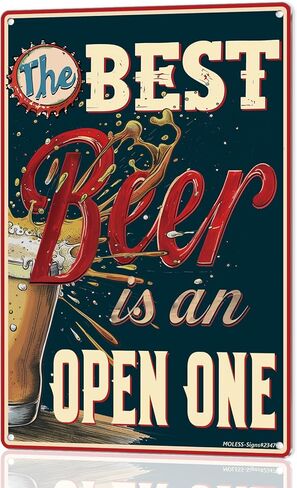 Funny Bar Sign or Man Cave Decor | 12x8″ Durable Vintage Metal Beer Signs Wall Decorations for Home Bar/Basement/Garage/Mancave, I Only Drink on Days That Start with 'T', 2353 in Saudi Arabia