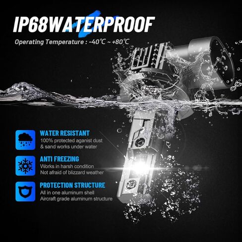 𝟗𝟎𝟎𝟲 𝟗𝟎𝟎𝟓 Light Bulbs 1:1 Design Plug and Play, IP68 Waterproof, Pack of 4 in Saudi Arabia