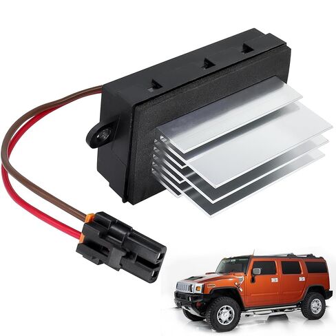 Blower Motor Resistor Heater Fan Control Module Compatible with Hummer H2 2003-2007 Replace 19331830 19329838 89023355 93803637 88986529 15-80388 15-80655 15-80911 19331830 3GSH-19E624-CA in Kuwait