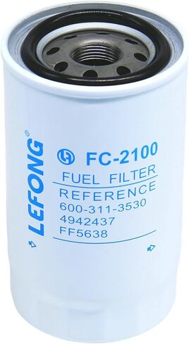 FC-2100 Fuel Filter Replace MIU805005, 129A00-55800-HD, 129A00-55800, WF10176, BF9910 Fits Yanmar 4TNV98 4TNV98T-ZSBV2 3JH40 4JH45 4JH57 4JH80 4JH110 Engine John Deere Excavator 50G 60G 75G 85G in Saudi Arabia