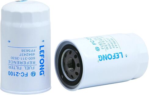 FC-2100 Fuel Filter Replace MIU805005, 129A00-55800-HD, 129A00-55800, WF10176, BF9910 Fits Yanmar 4TNV98 4TNV98T-ZSBV2 3JH40 4JH45 4JH57 4JH80 4JH110 Engine John Deere Excavator 50G 60G 75G 85G in Saudi Arabia