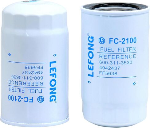 FC-2100 Fuel Filter Replace MIU805005, 129A00-55800-HD, 129A00-55800, WF10176, BF9910 Fits Yanmar 4TNV98 4TNV98T-ZSBV2 3JH40 4JH45 4JH57 4JH80 4JH110 Engine John Deere Excavator 50G 60G 75G 85G in Saudi Arabia