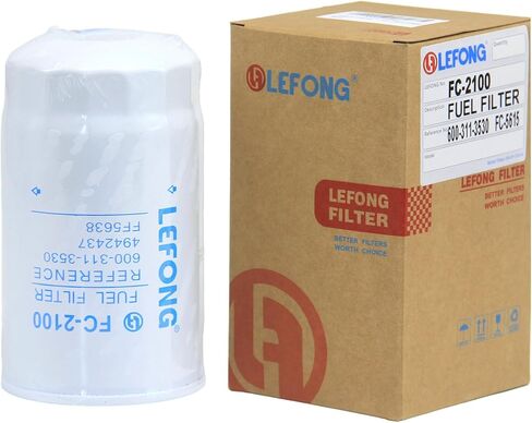 FC-2100 Fuel Filter Replace MIU805005, 129A00-55800-HD, 129A00-55800, WF10176, BF9910 Fits Yanmar 4TNV98 4TNV98T-ZSBV2 3JH40 4JH45 4JH57 4JH80 4JH110 Engine John Deere Excavator 50G 60G 75G 85G in Saudi Arabia
