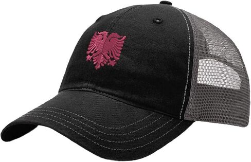 Baseball Cap Pink Albanian Eagle Albania Embroidery Cotton Soft Mesh Cap Snapback Black Charcoal Design Only in Kuwait