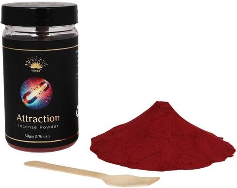 Vrinda® Attraction Premium Incense Powder - Ideal for All Rituals, 50 gm, Made in India, Smudge Powder, Voodoo, Hoodoo, Pagan & Wiccan in Saudi Arabia