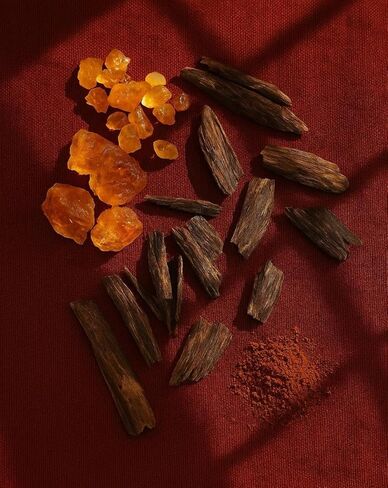 أعواد عود العنبر النقي من باريمال (78-88) (240 جم) | 45-60 دقيقة حرق | عود عنبر بخور أقل بخور | كل علبة 40 جرام | عطر غني يدوم طويلاً | حامل دوب بالداخل | حزمة من 6 in Kuwait